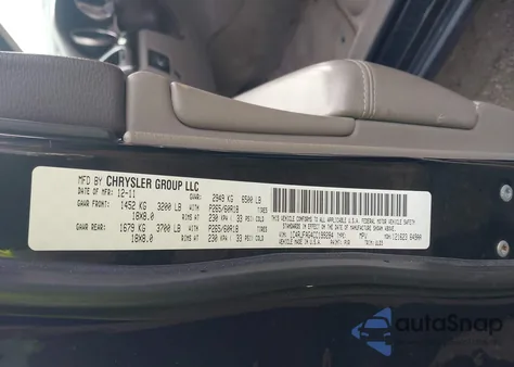 2012 Jeep Grand Cherokee Laredo из США, поврежденный, VIN 1C4RJFAG4CC199284